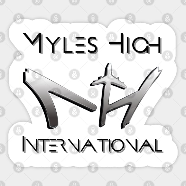 Original MH Logo Black / Grey Sticker by mylehighinternational